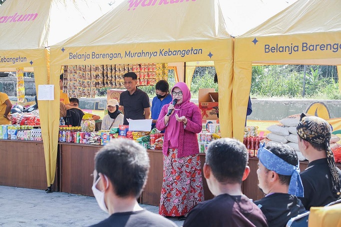 Warga Serbu Operasi Pasar Murah di Lapangan Sangkuriang Bogor Tengah
