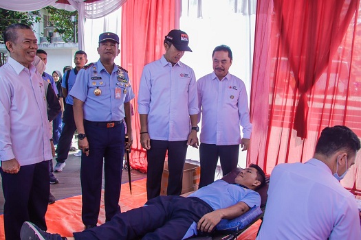 Pimpin Apel HUT PMI, Dedie Rachim Ajak Peduli Lingkungan